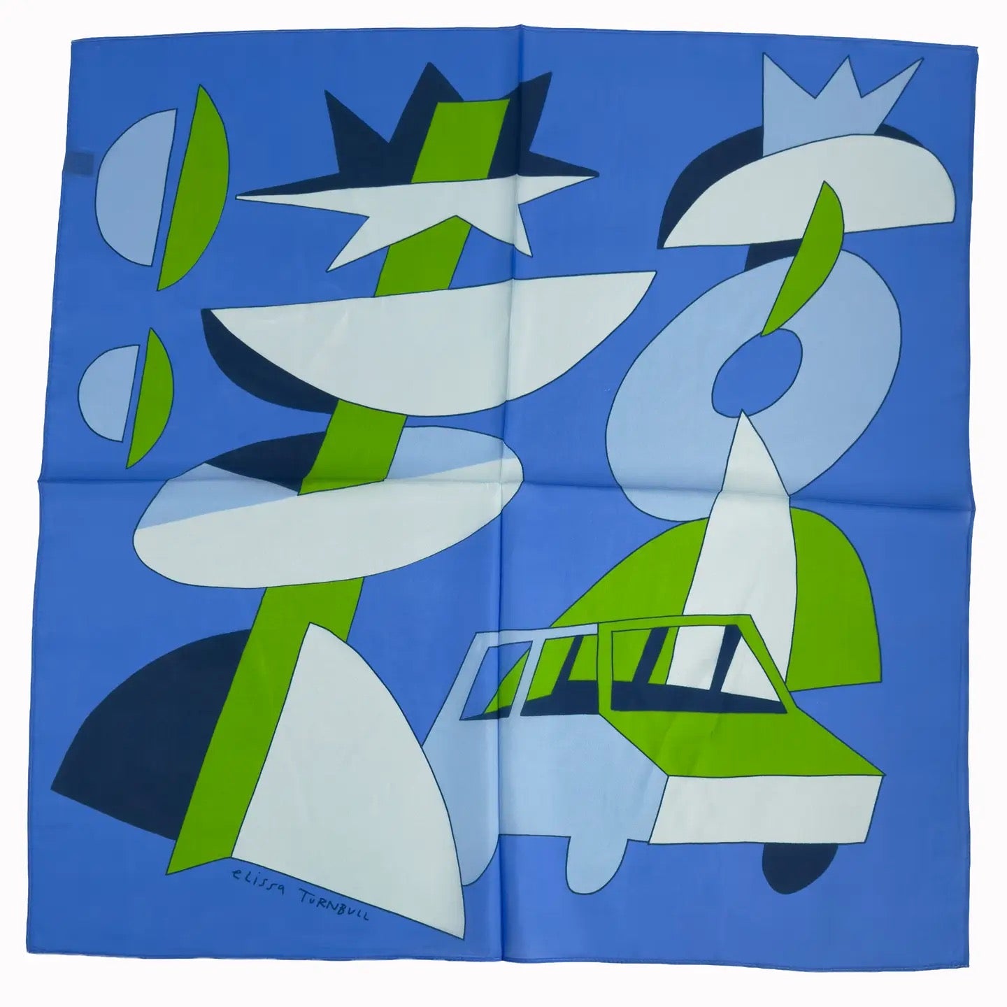 Scarf--Square, Silk, 7 Patterns (Voyager Silk Scarves)