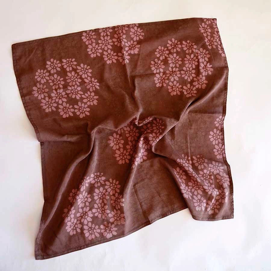 Bandana--Batik Print, Cotton AND/OR Silk, Many Colors/Patterns (Ichcha)