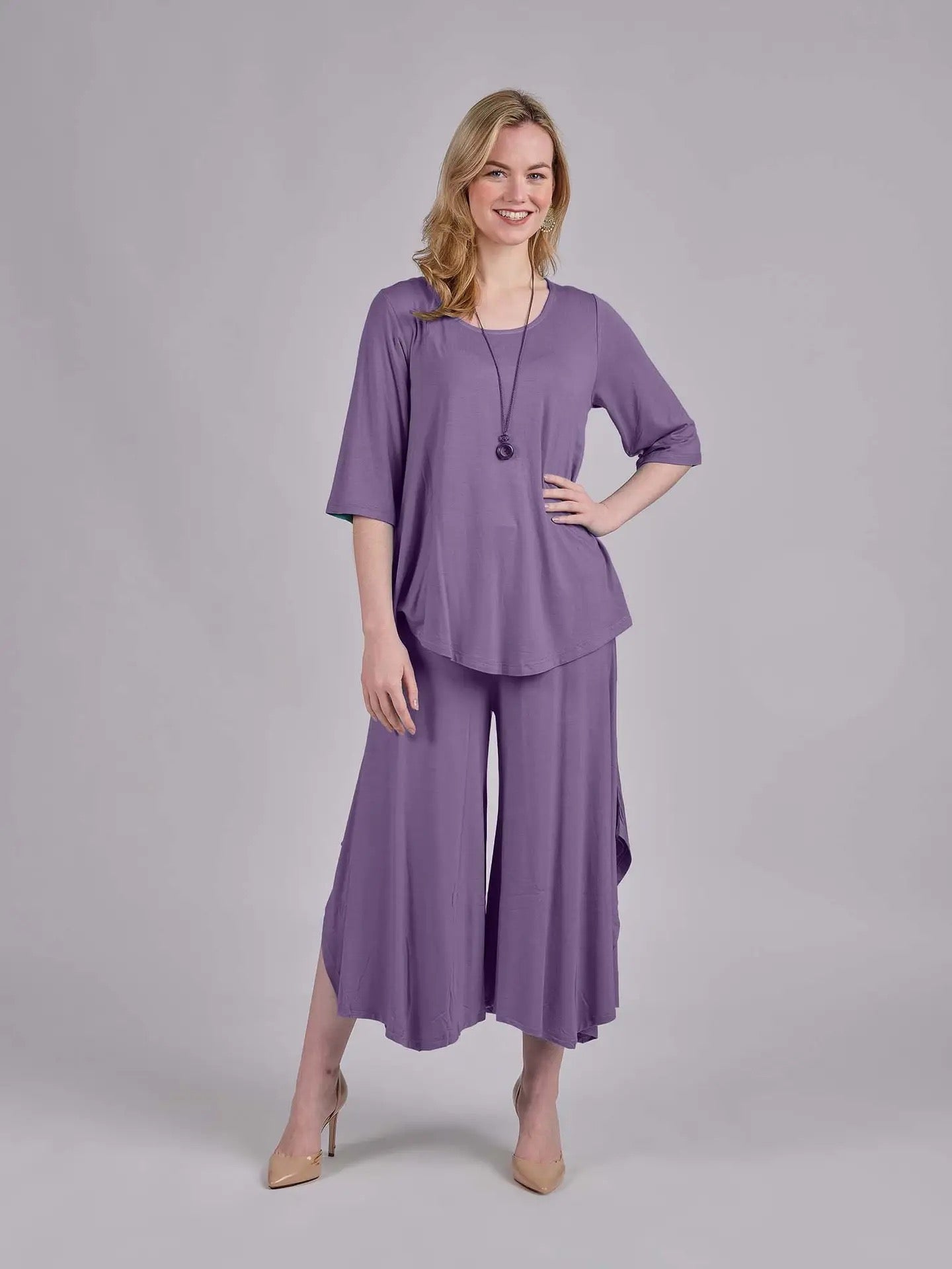 Pants--"Solid Slit", Cotton (Windhorse)