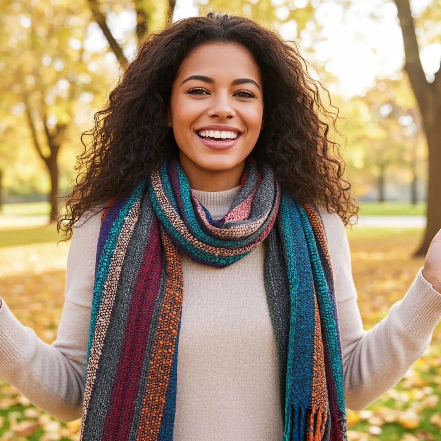 Scarf--Alpaca, Boucle, 5 Colors (Shupaca Alpaca)