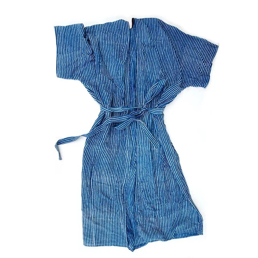Kimono--Wrap, Block Print, Cotton-Silk, 2 Patterns (Ichcha)