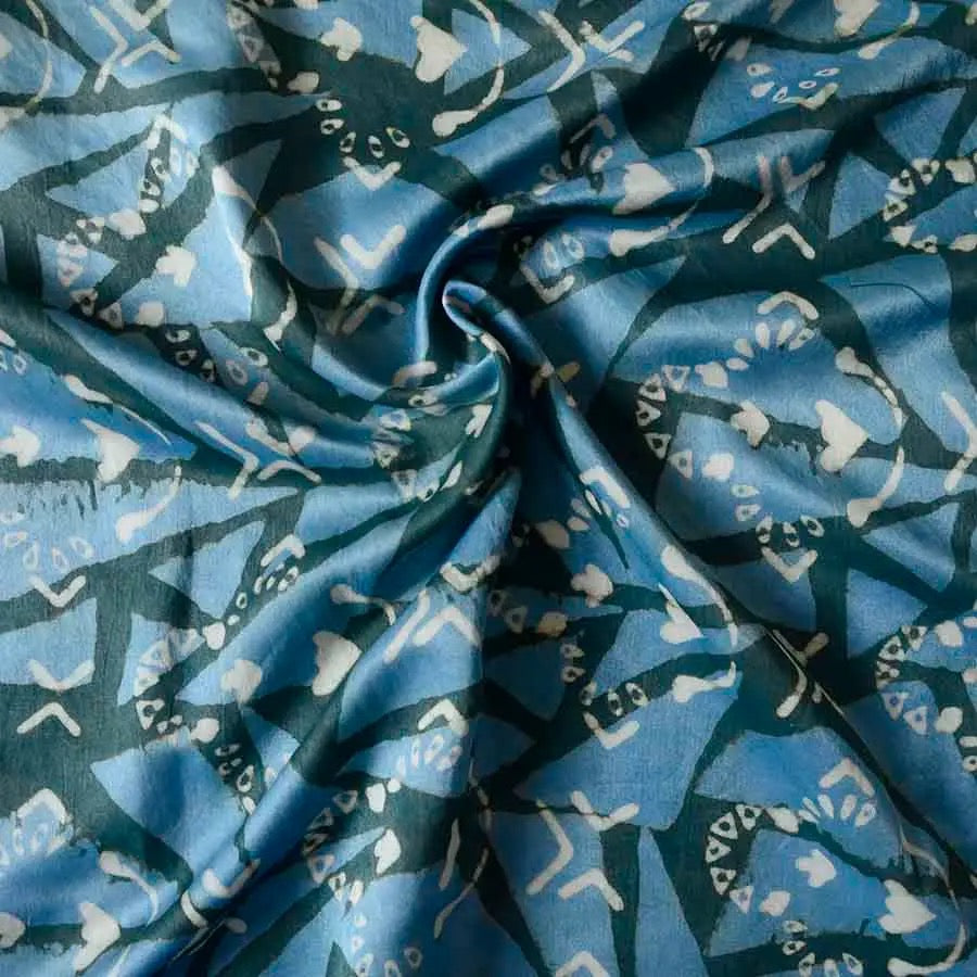 Bandana--Batik Print, Cotton AND/OR Silk, Many Colors/Patterns (Ichcha)