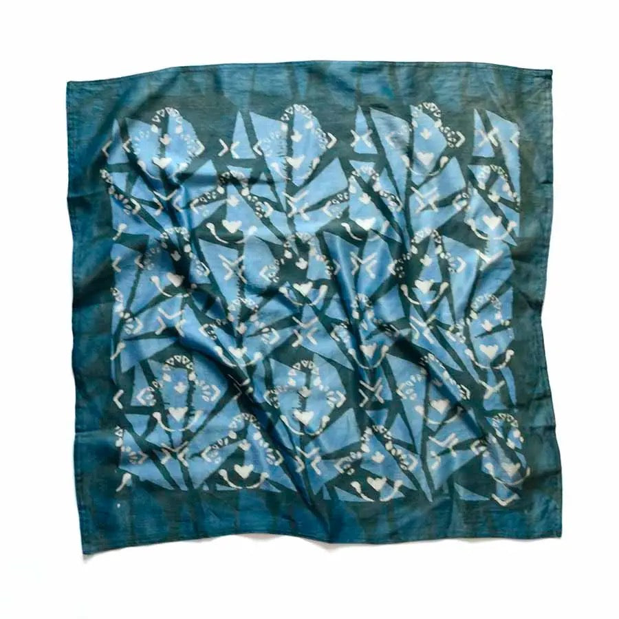 Bandana--Batik Print, Cotton AND/OR Silk, Many Colors/Patterns (Ichcha)