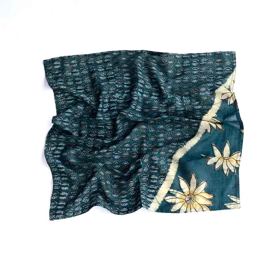 Bandana--Batik Print, Cotton AND/OR Silk, Many Colors/Patterns (Ichcha)