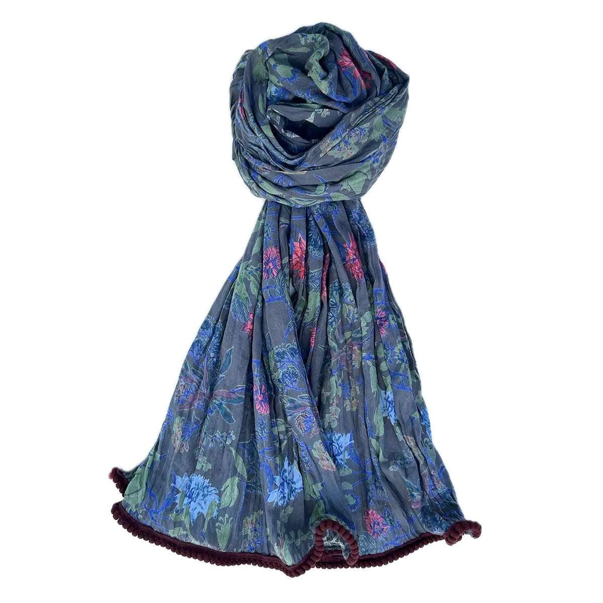 Scarf--"Crinkle", Cotton, Many Patterns (TO BE/ Little Journeys Chicago)