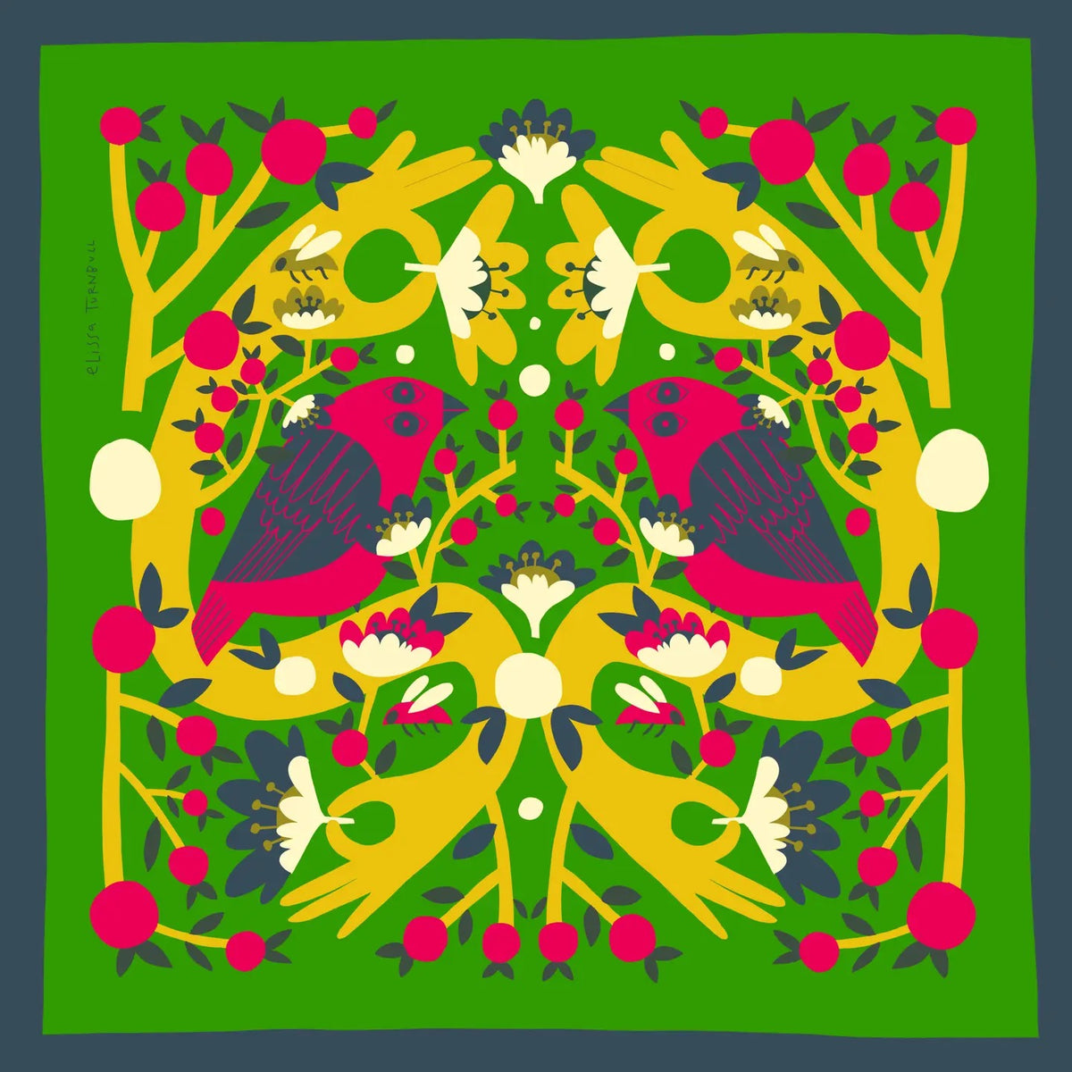 Scarf--Square, Silk, 11 Patterns (Voyager Silk Scarves)