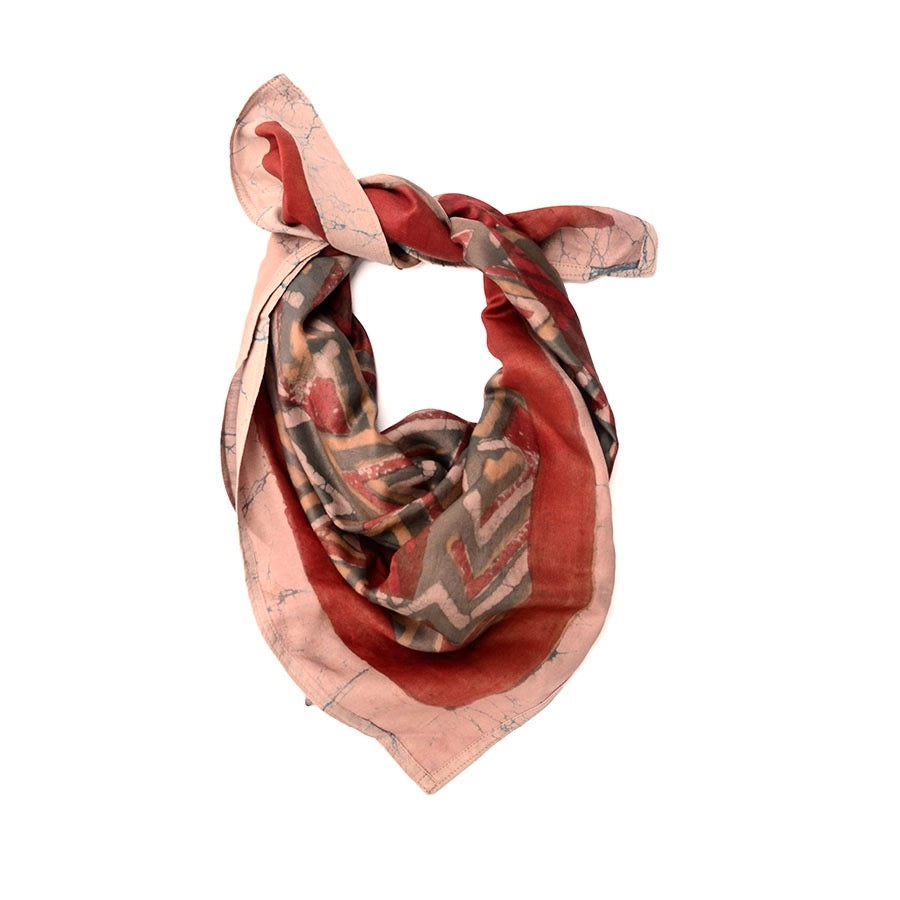 Bandana--Batik Print, Cotton AND/OR Silk, Many Colors/Patterns (Ichcha)