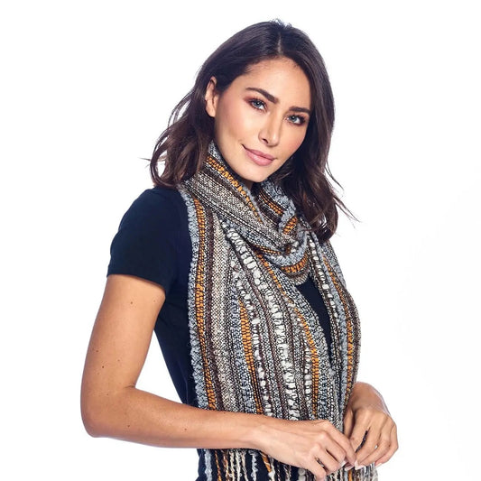 Scarf--Alpaca, Boucle, 3 Colors (Shupaca Alpaca)