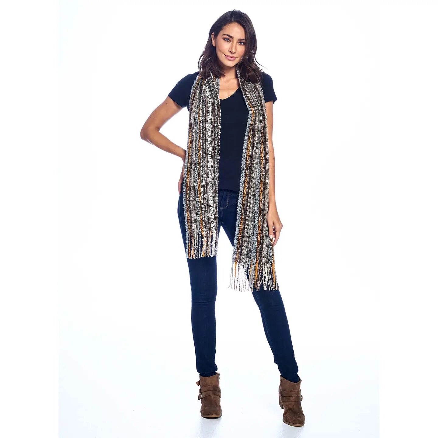 Scarf--Alpaca, Boucle, 3 Colors (Shupaca Alpaca)