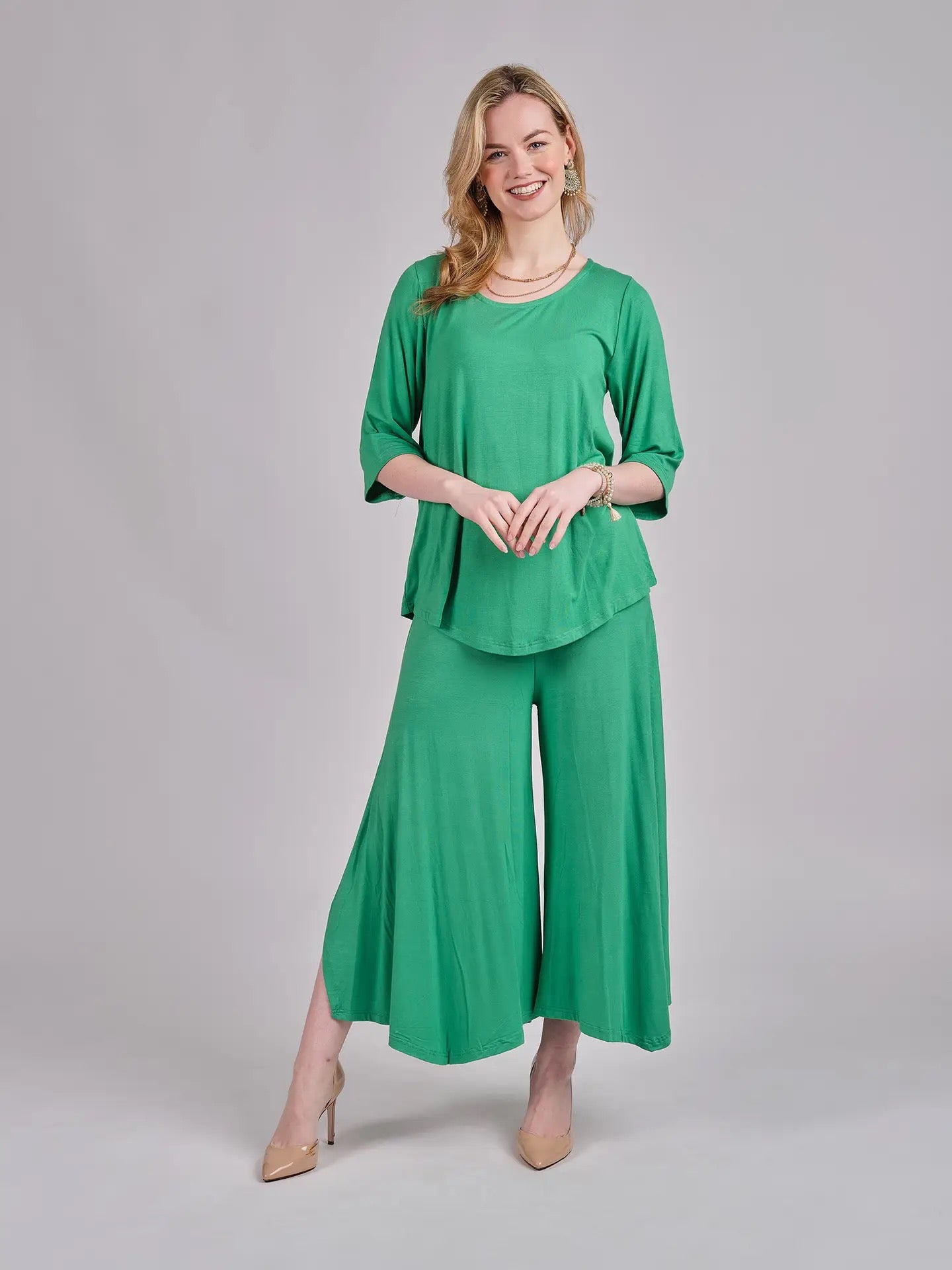 Pants--"Solid Slit", Cotton, 8 Colors (Windhorse)