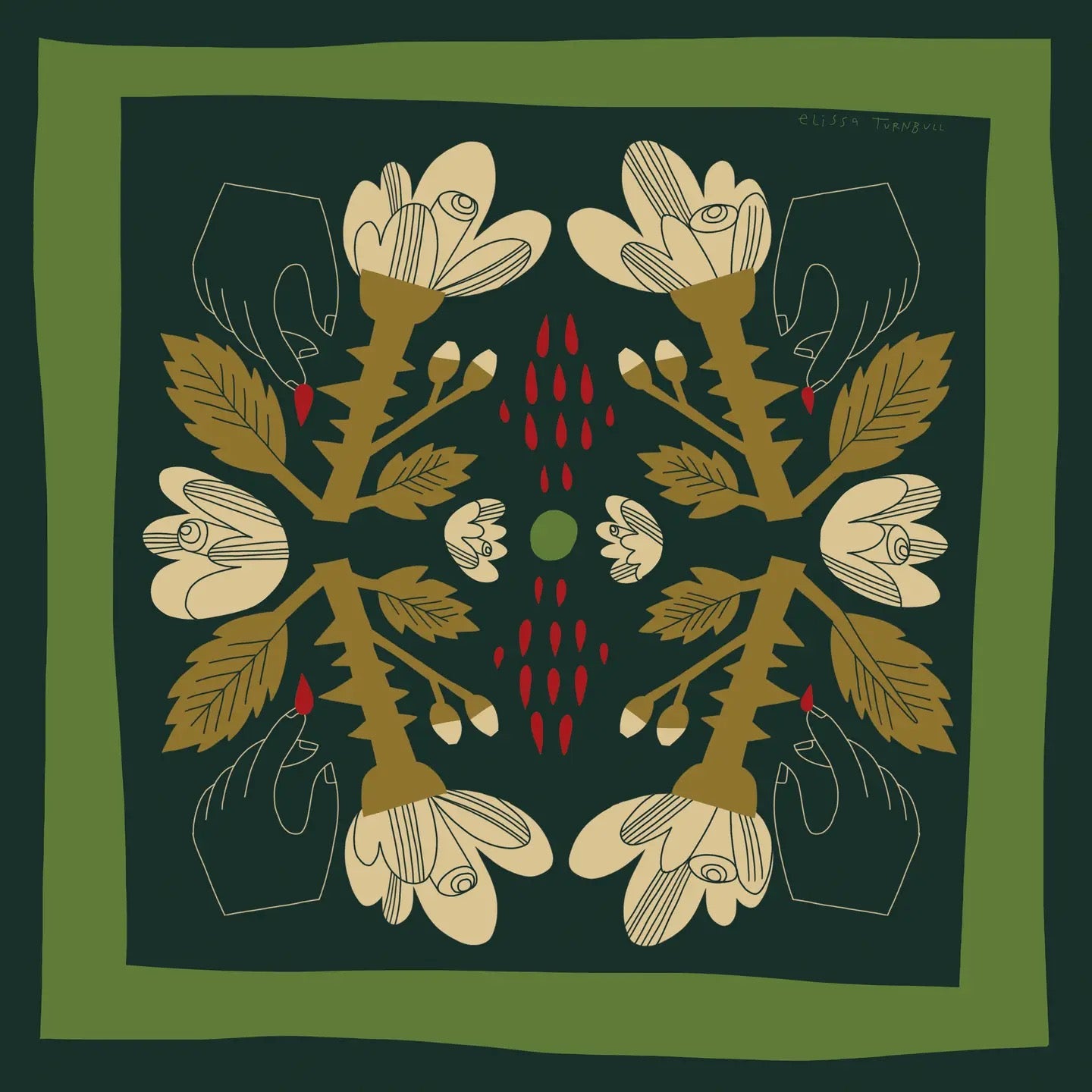 Scarf--Square, Silk, 11 Patterns (Voyager Silk Scarves)