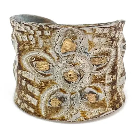 Ring--"Patina" Copper or Silver, MANY Colors/Patterns (Anju)