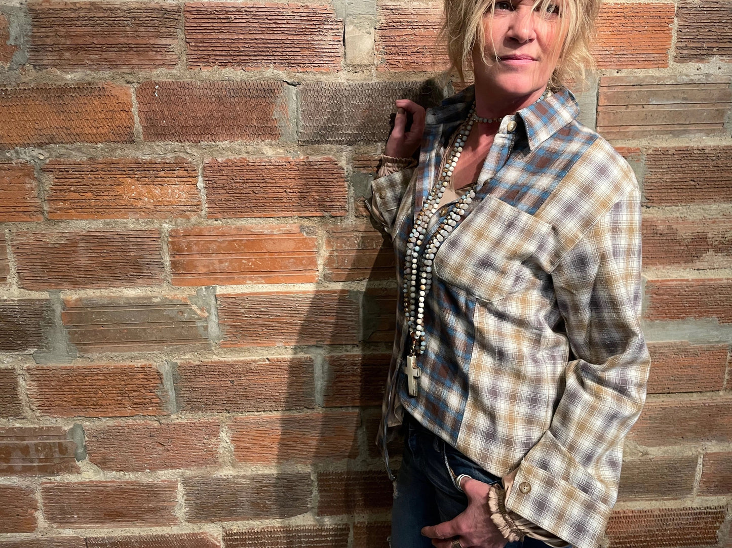 Shirt--"Patchwork", Plaid, Flannel, 2 Versions (Bohemian Grace / Grace & Grit Living)