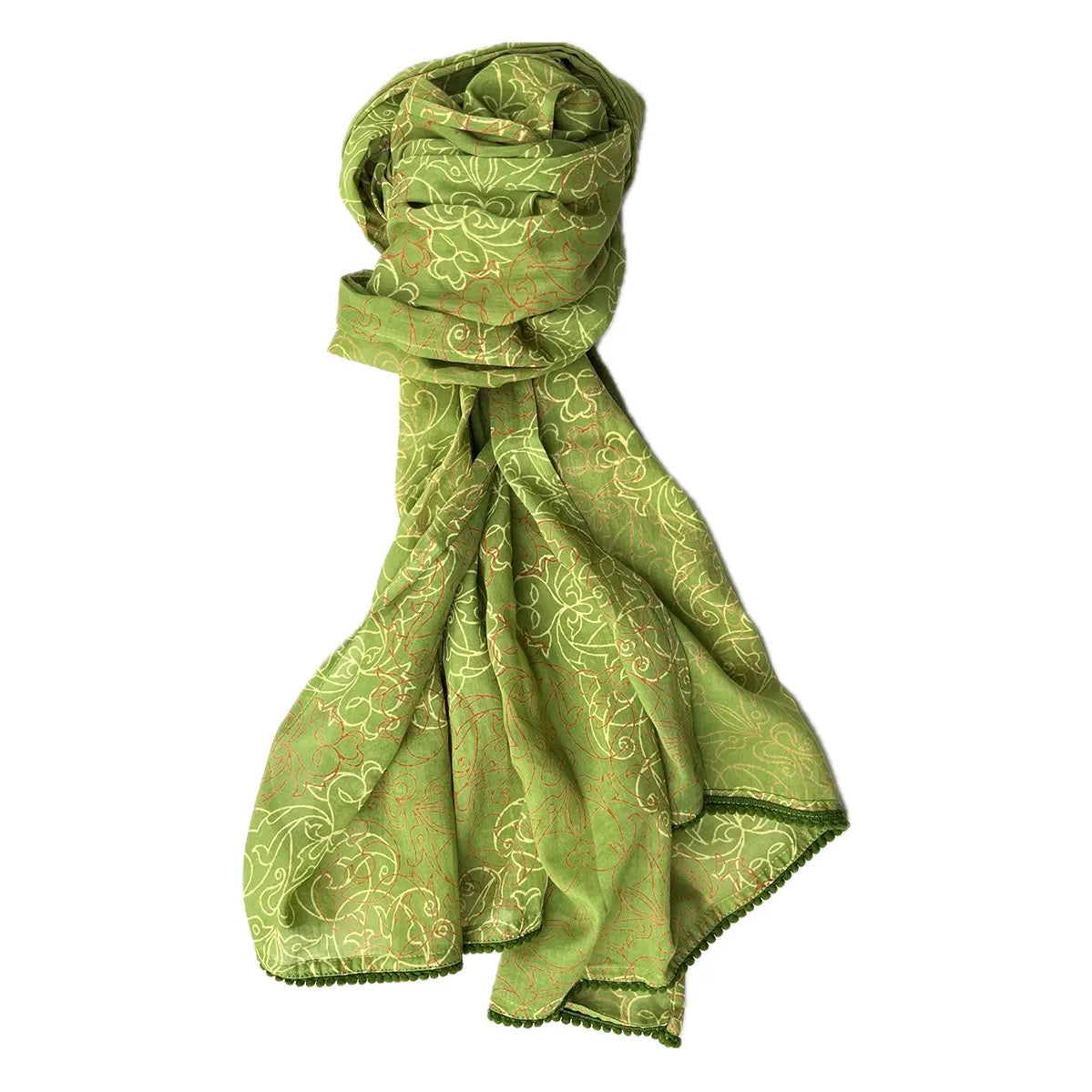 Scarf--Block Print, Cotton, Many Patterns (TO BE Chicago)