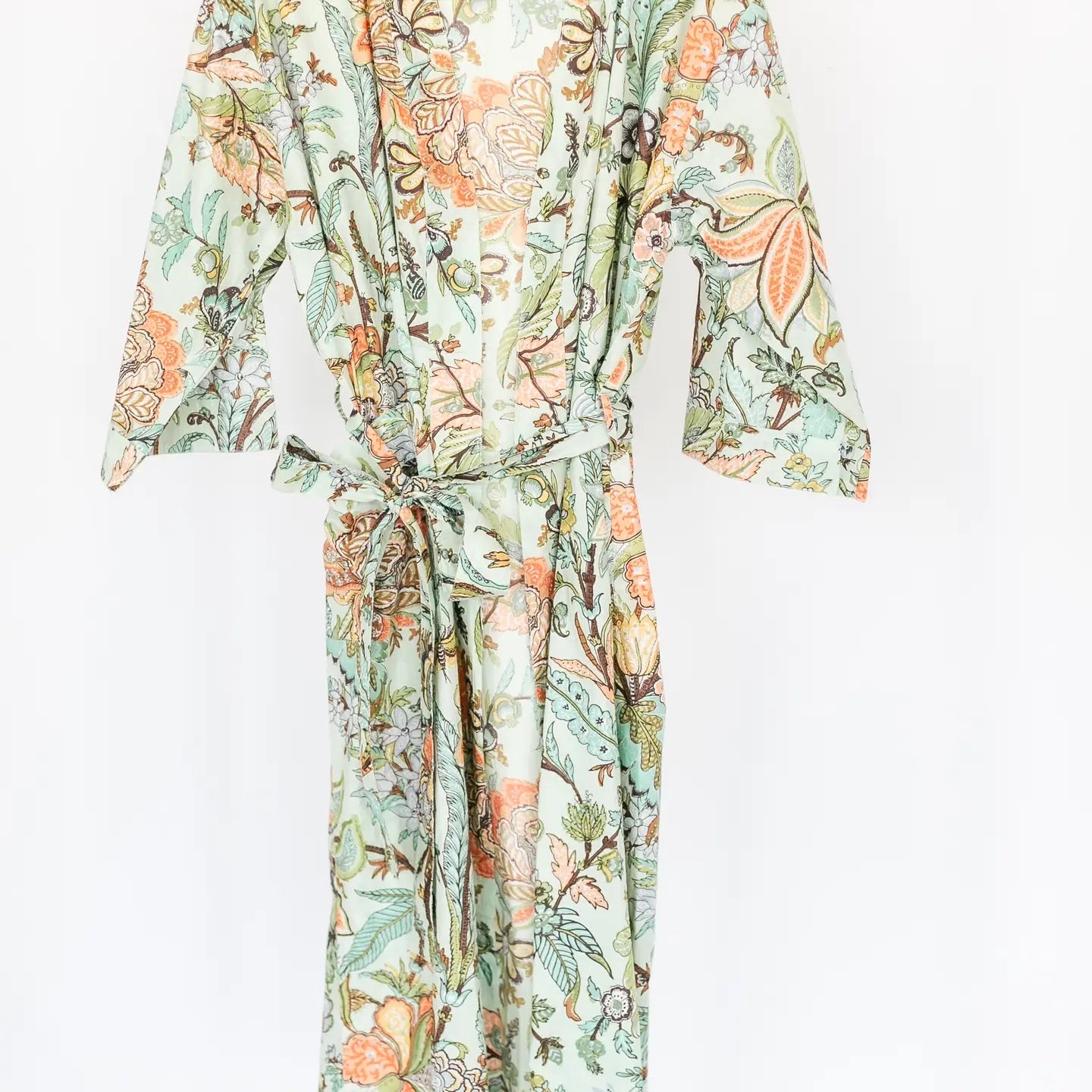 Robe--Cotton, Indian Print, Long OR Short, 4 Patterns (Rahab's Rope)