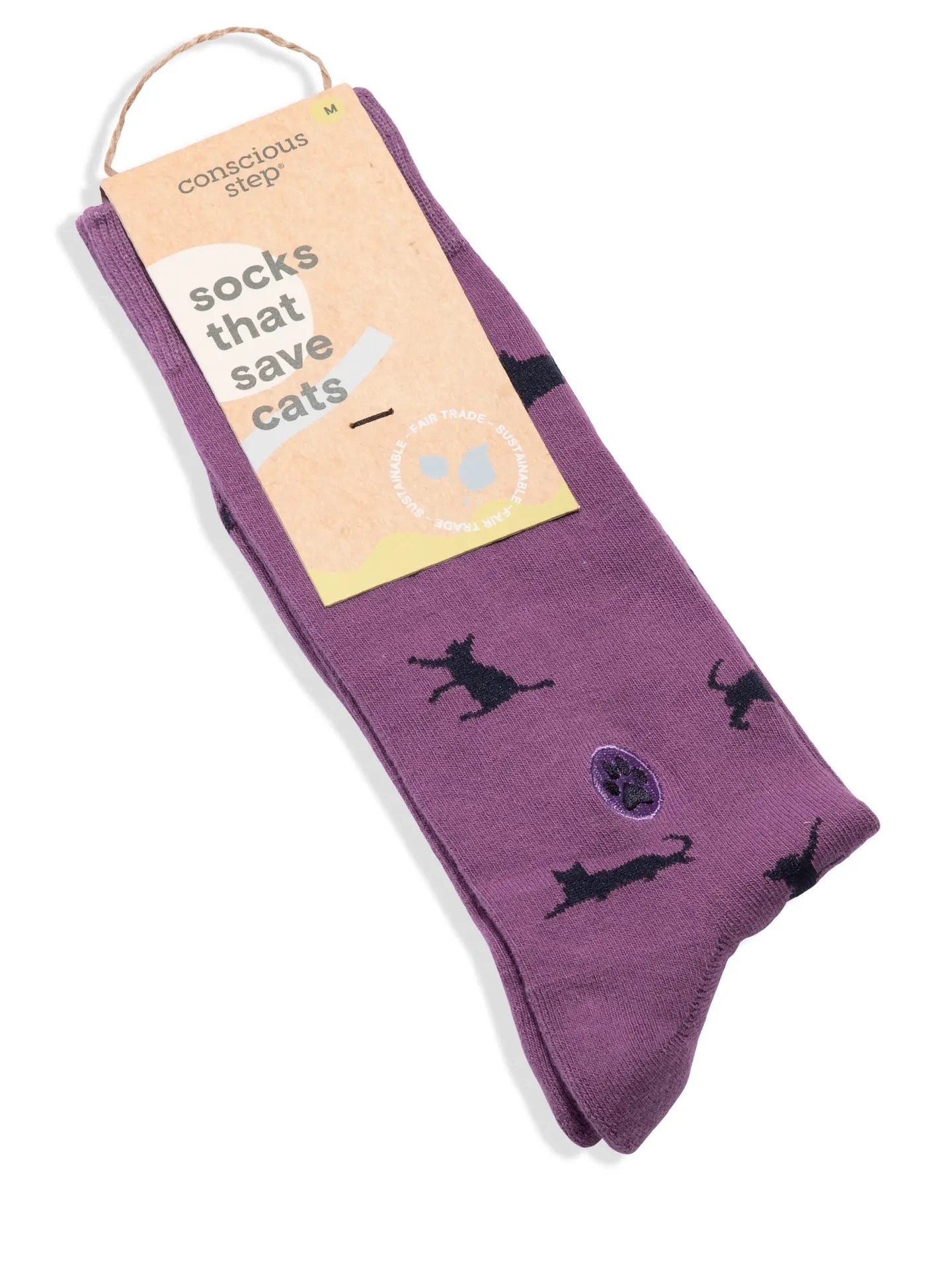 Socks--"Save Cats", Crew OR Ankle (Conscious Steps)