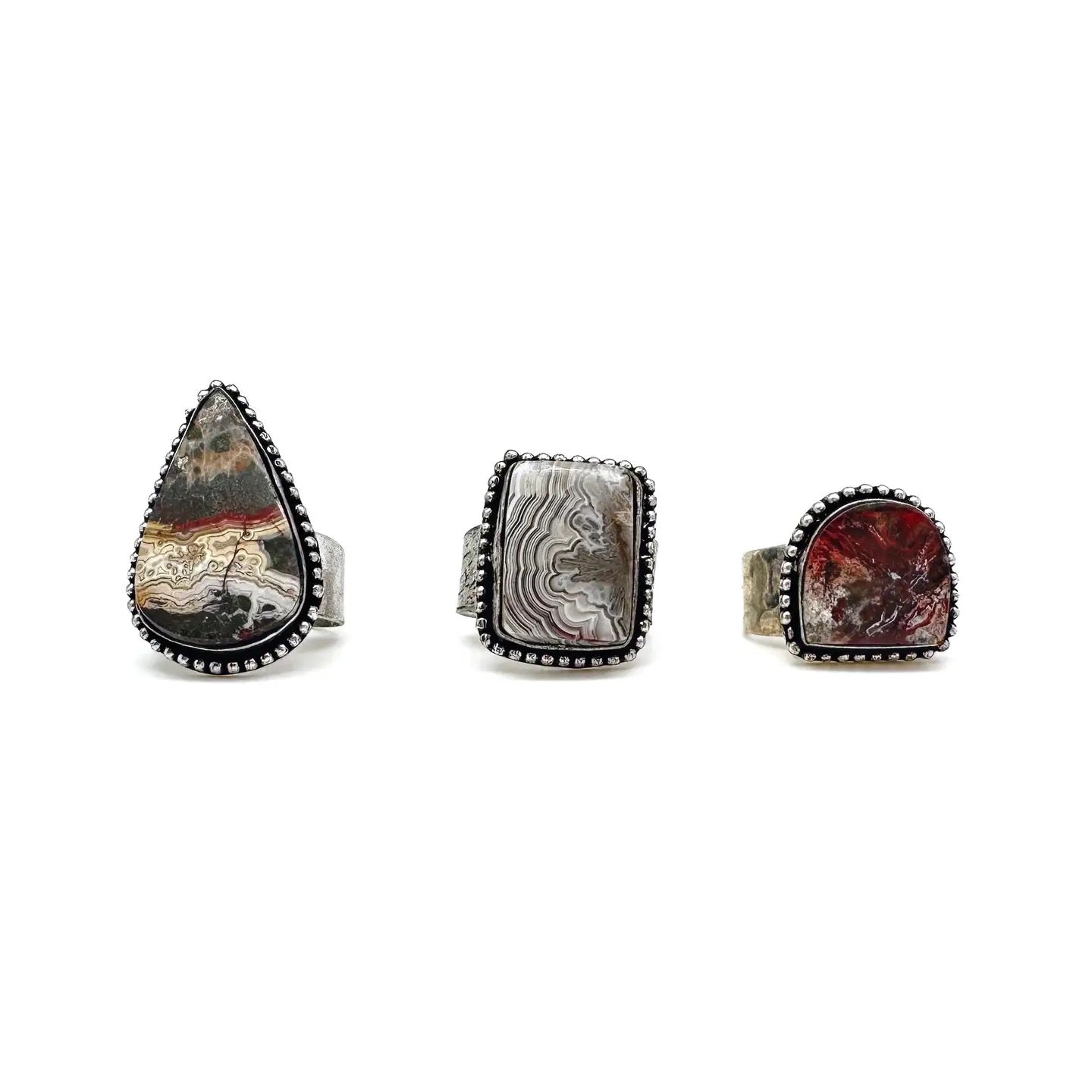 Ring--Statement, Stone, 9 Kinds (Anju)