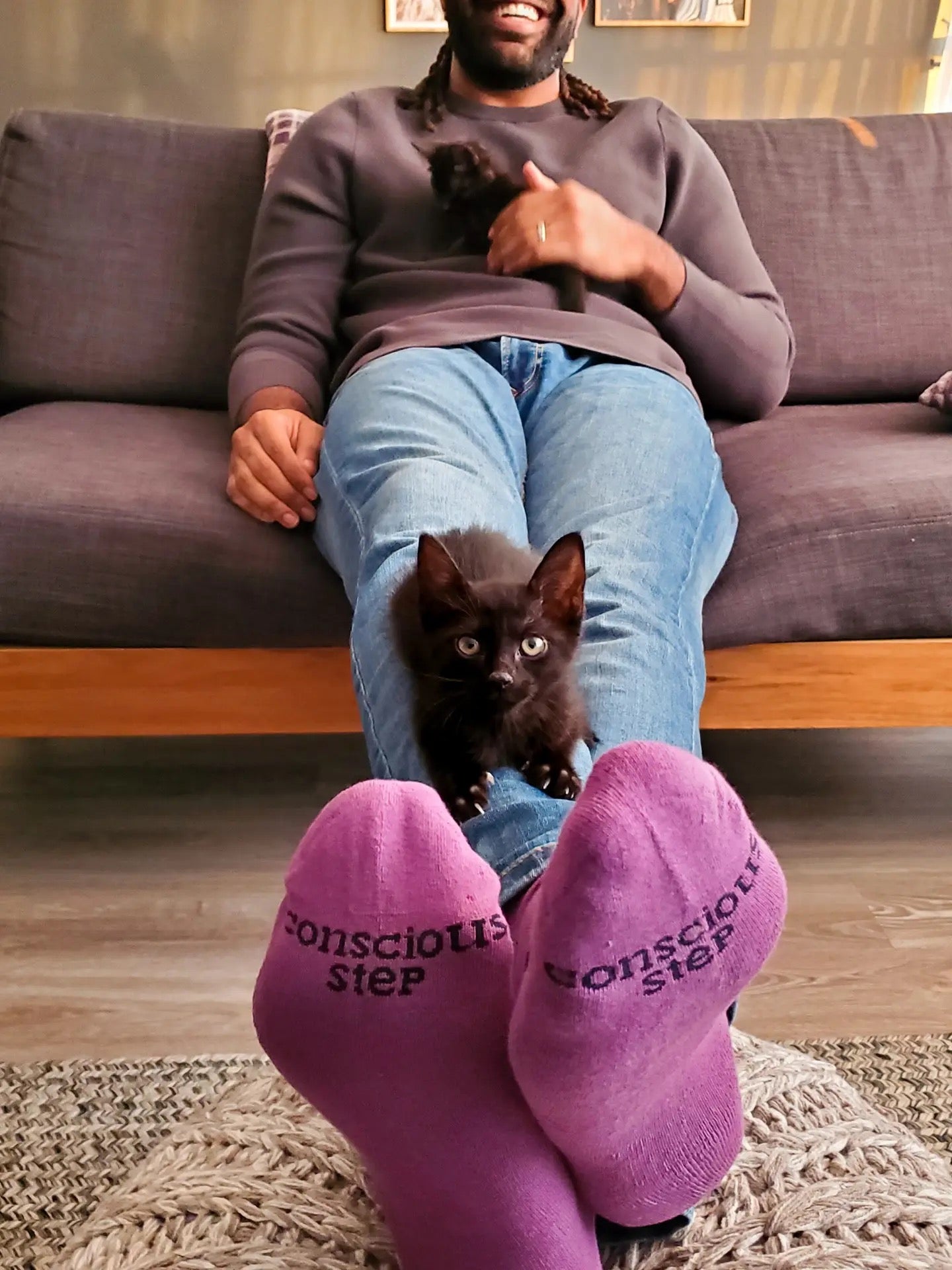 Socks--"Save Cats", Crew OR Ankle (Conscious Steps)