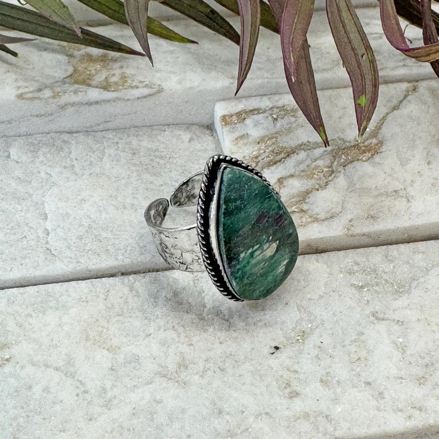 Ring--Statement, Stone, 9 Kinds (Anju)