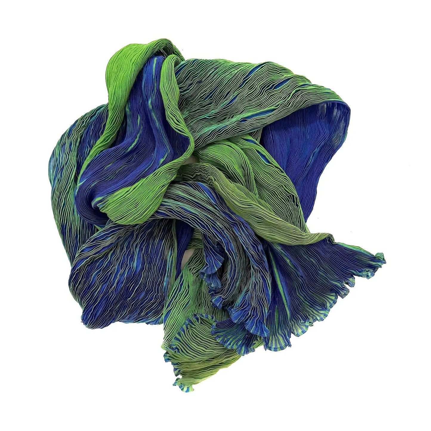 Scarf--"Slinky", Tie-Dyed, Silk, 5 Colorways (Marigold Row)