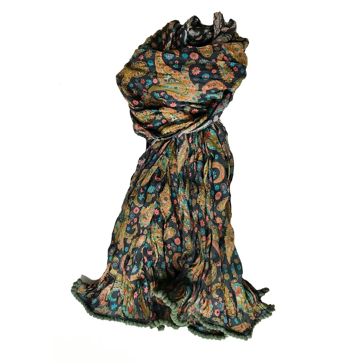 Scarf--"Crinkle", Cotton, Many Patterns (TO BE Chicago)