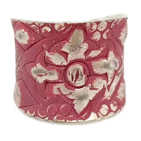 Ring--"Patina" Copper or Silver, MANY Colors/Patterns (Anju)