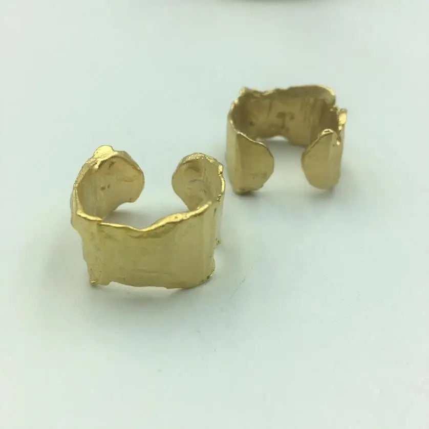 Ring--"Rustic River", Brass/Silver-Plated Brass OR Gold-Plated Brass (Volare)