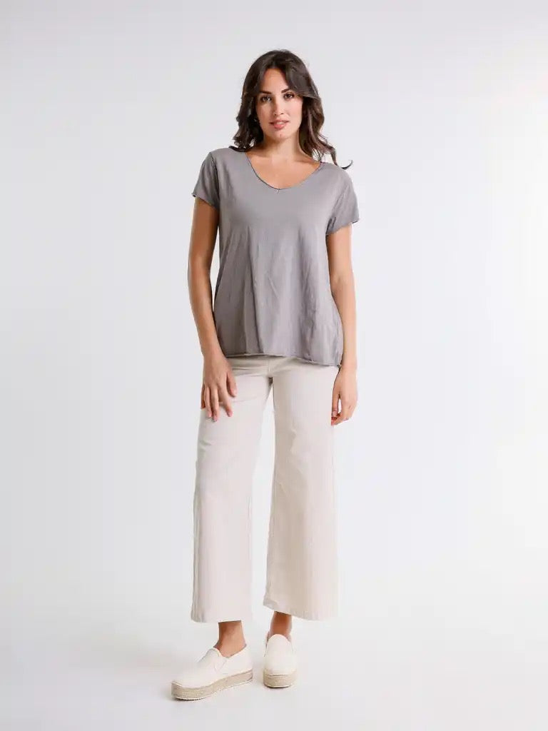 Top--V-Neck, Cotton, 4 Colors (Femme Fatale)