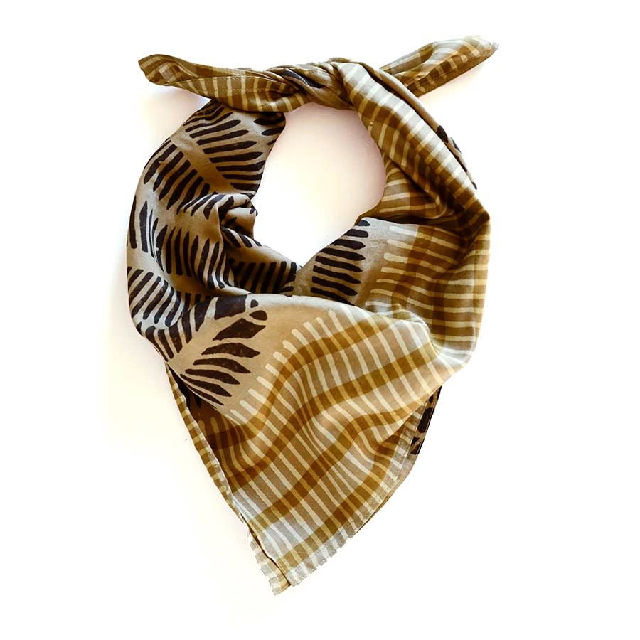 Bandana--Batik Print, Cotton AND/OR Silk, Many Colors/Patterns (Ichcha)