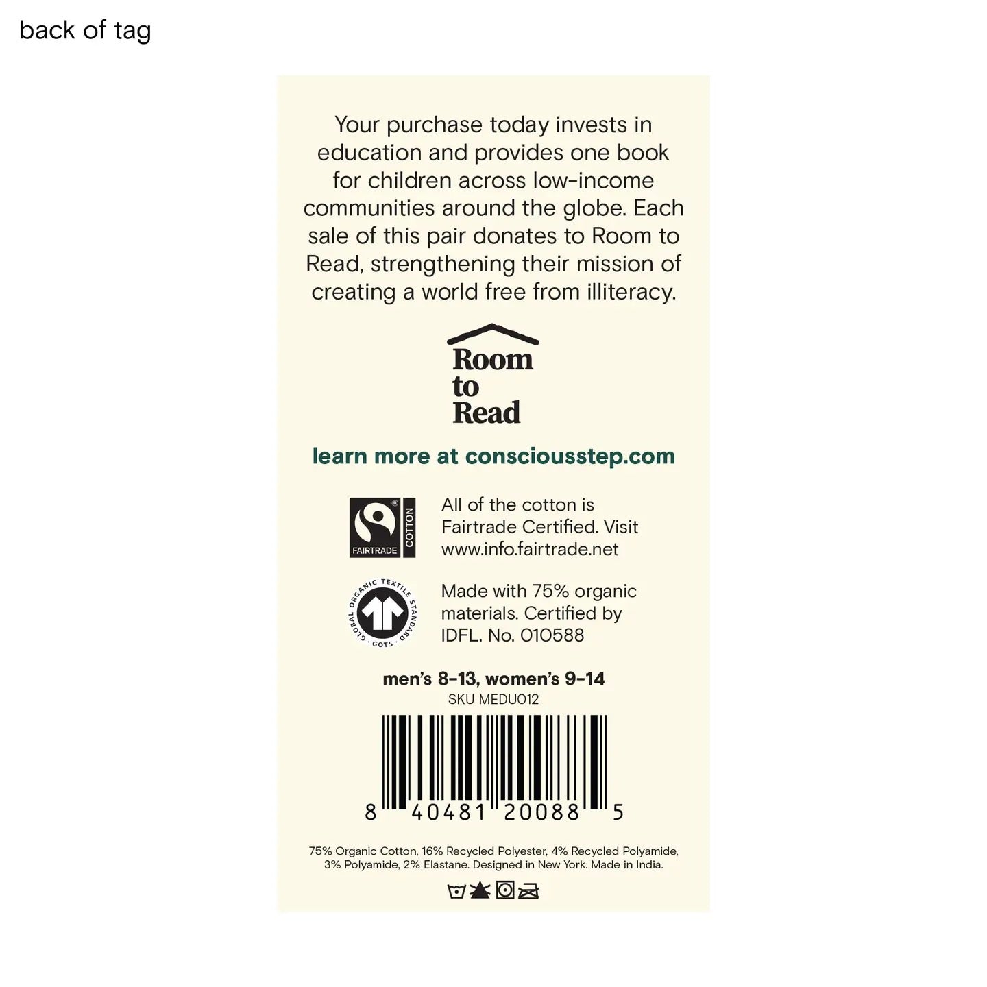 Socks--"Give Books", 4 Patterns (Conscious Steps)