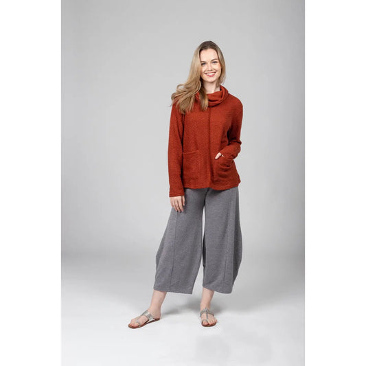 Tunic--Cowl Neck, Textured, 2 Colors (Windhorse Trading Co.)