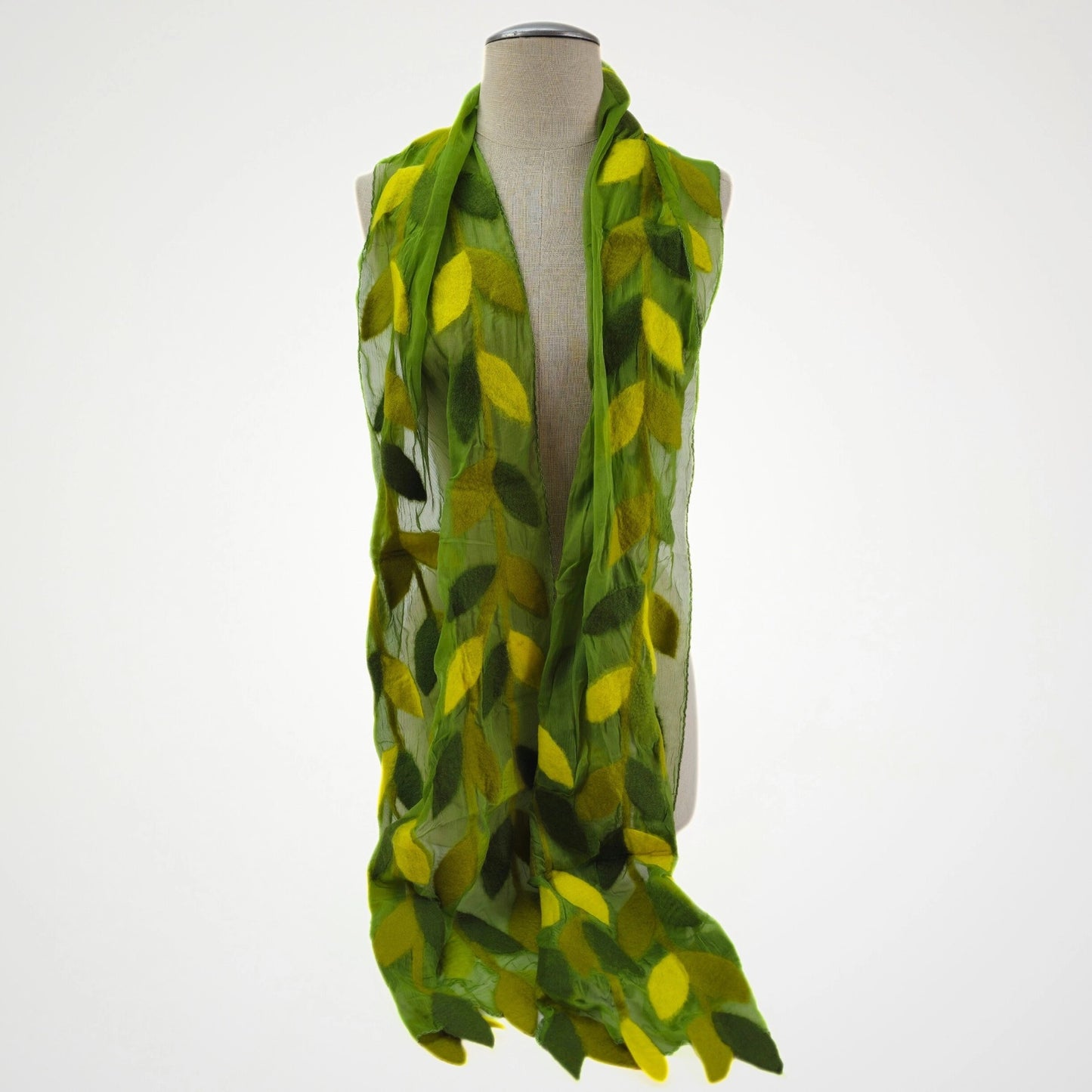 Scarf--"Leaves", Felt, 5 Colors (Feltful)