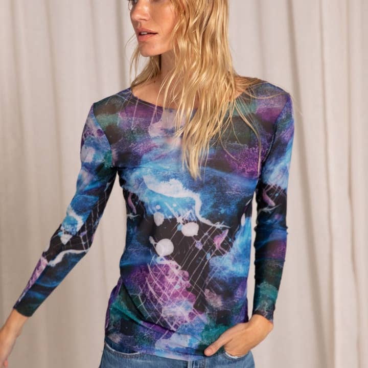 Top--"Second Skin--Lucid Dream", Long sleeved, Blue OR Green (AMB Designs)