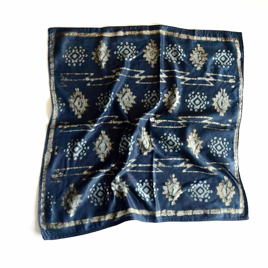 Bandana--Batik Print, Cotton AND/OR Silk, Many Colors/Patterns (Ichcha)