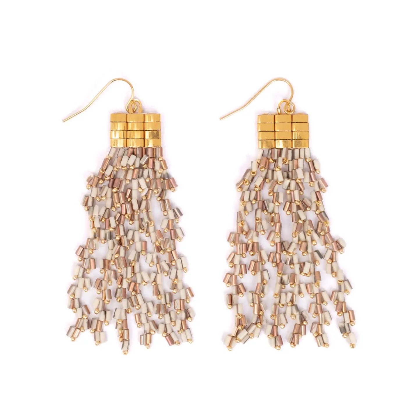 Earrings--"Cascade" Fringe, Posts, 2 Versions (Mayana)