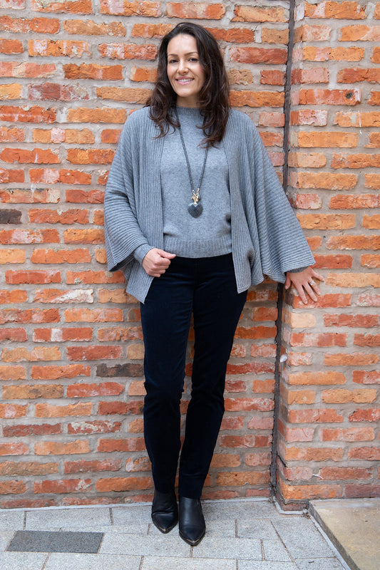 Cardigan--"Pheobie", Batwing, Knit, Forest OR Chocolate (Amazing)