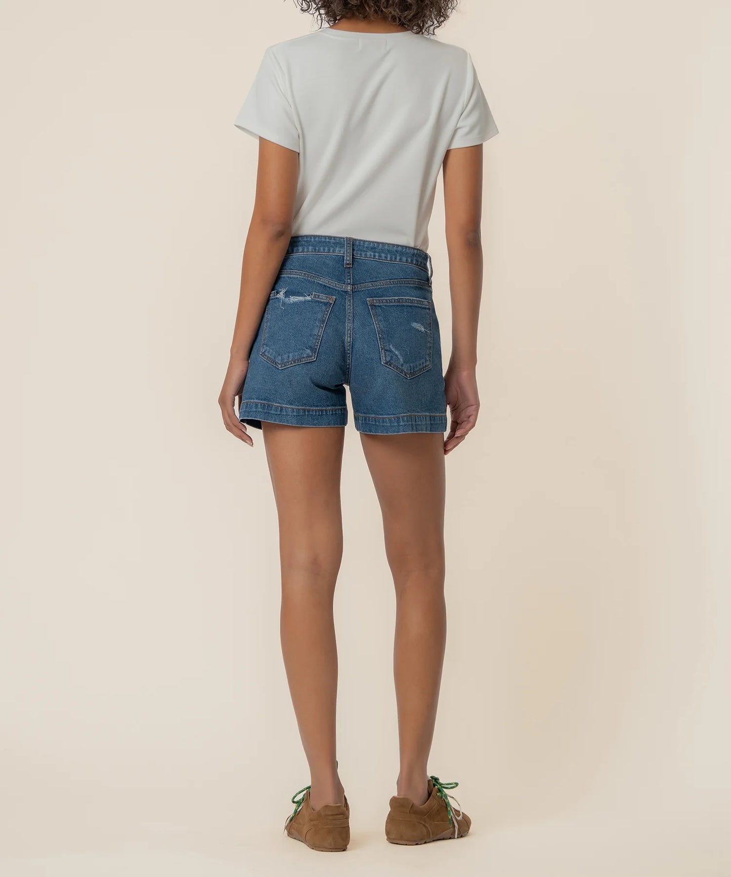 Shorts--"Jane", Jean, Patch Pockets, Denim Blue (Kut from the Kloth)