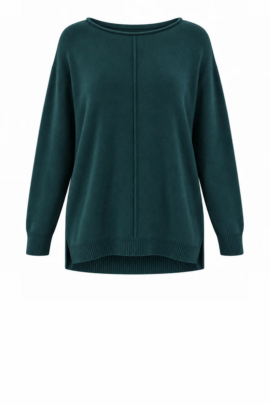 Sweater--"Maggie", Tunic, Front Seam, Knit, Many Colors (Amazing)