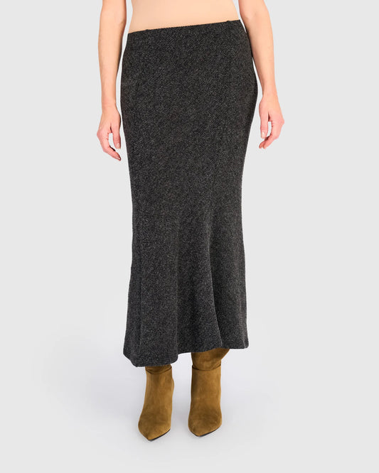 Skirt--Long, Poly-Jersey, Shadow (Alembika)