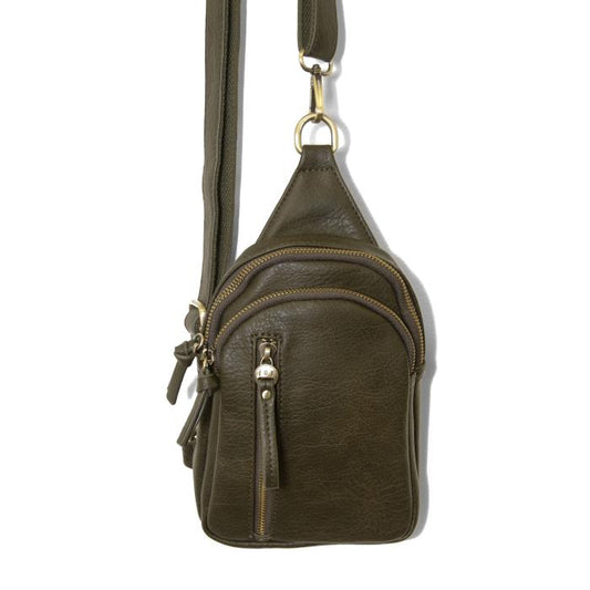 Crossbody--"Skylar", Vegan Leather, Many Colors (Joy Susan)