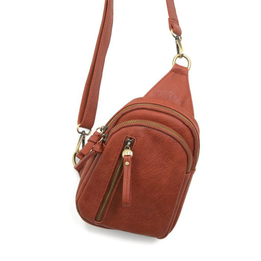 Crossbody--"Skylar", Vegan Leather, Many Colors (Joy Susan)