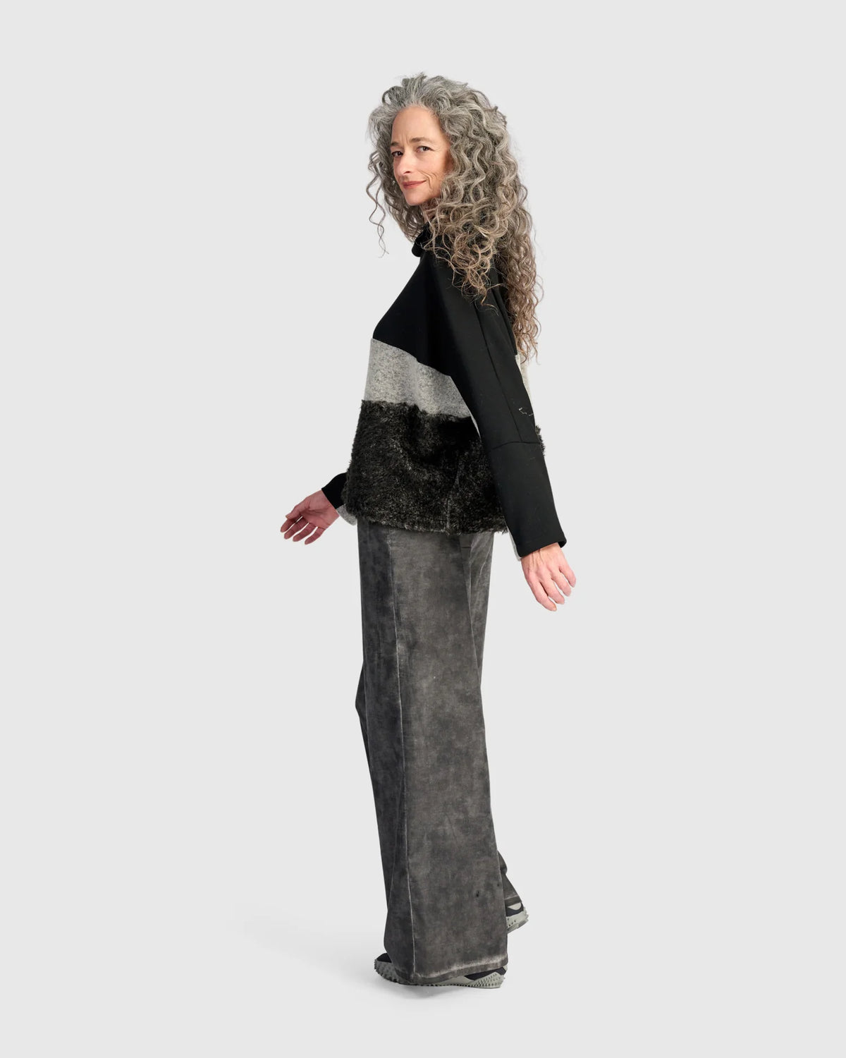 Sweater--"Urban Millie", Turtleneck, Long Sleeves, "Storm" (Alembika)