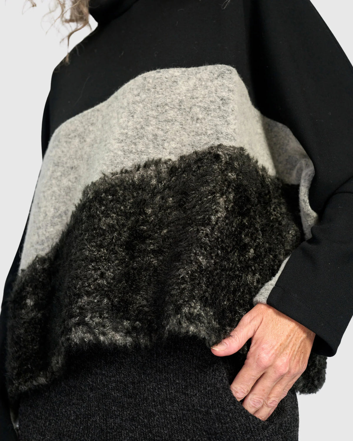 Sweater--"Urban Millie", Turtleneck, Long Sleeves, "Storm" (Alembika)