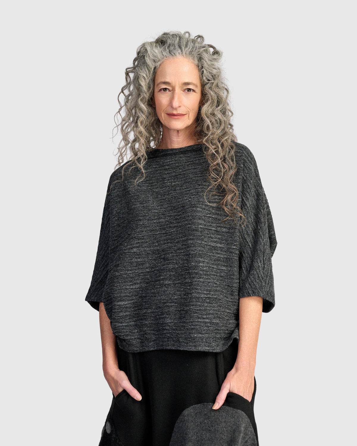Tunic--Urban, Pullover, Heather-Knit, GRAPHITE (Alembika)