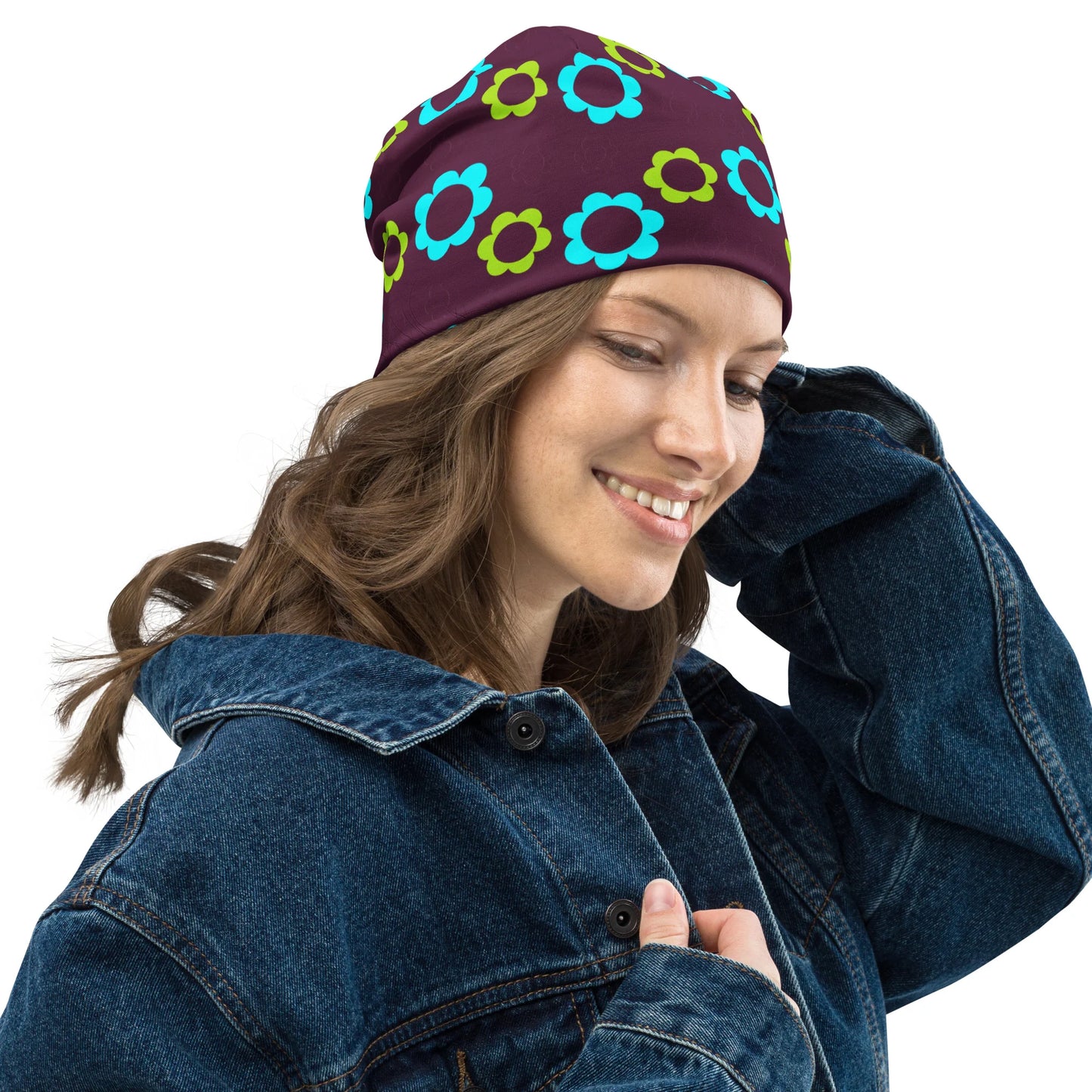 Hat--"Beanie", Non-Wool, 8 Patterns/Colors (CaldEs)
