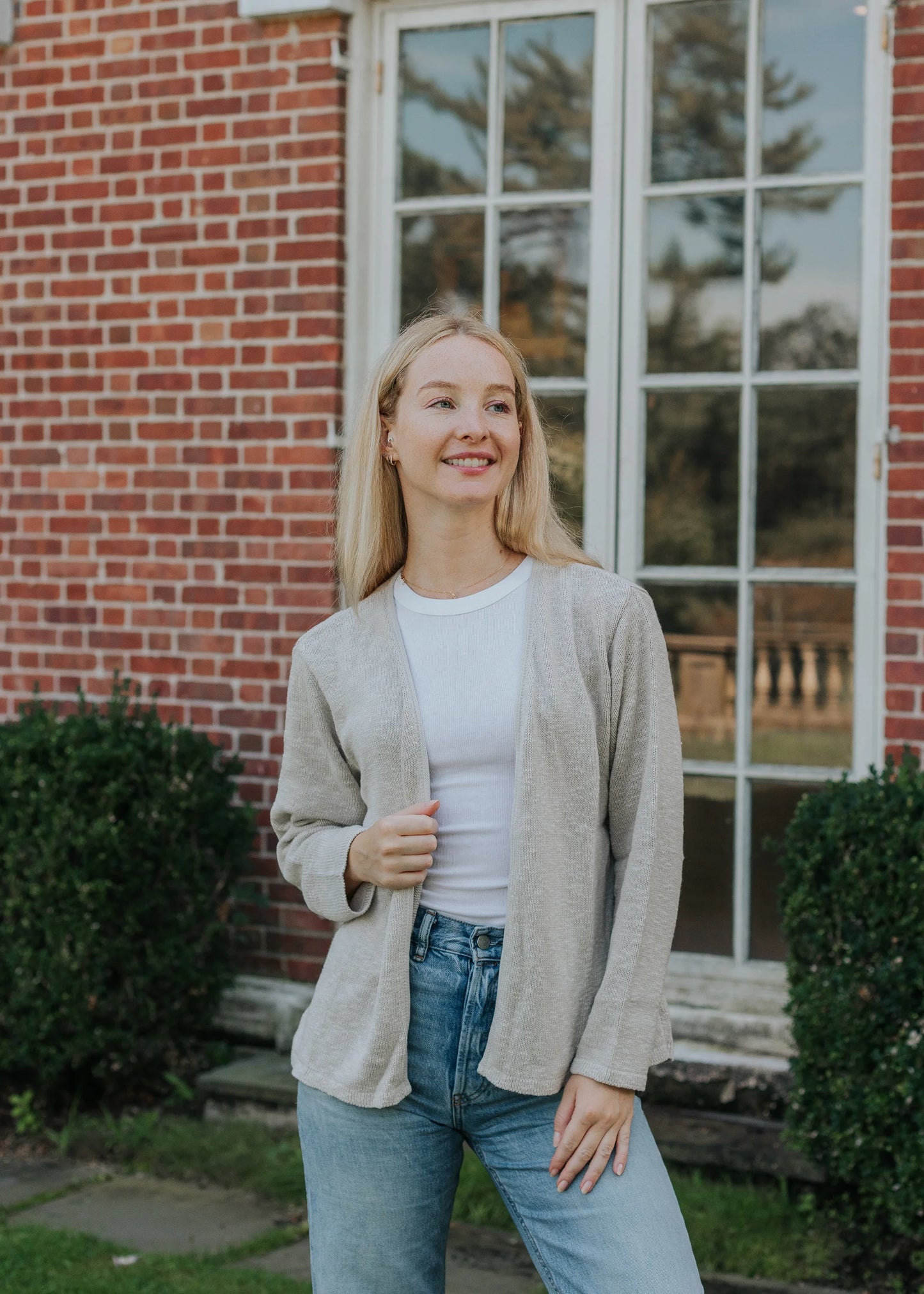Cardigan--Cotton, Desert (Avalin)