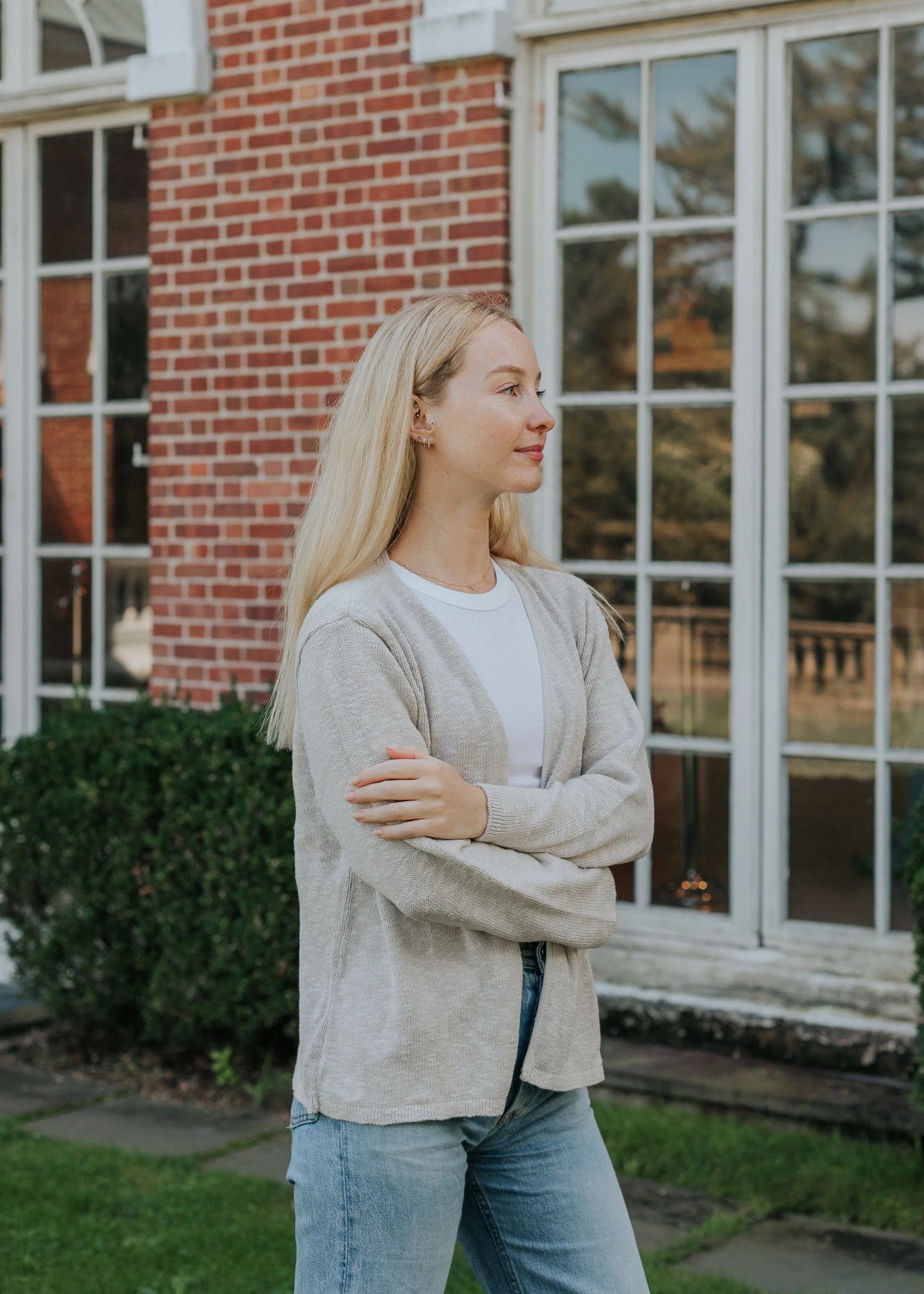Cardigan--Cotton, Desert (Avalin)