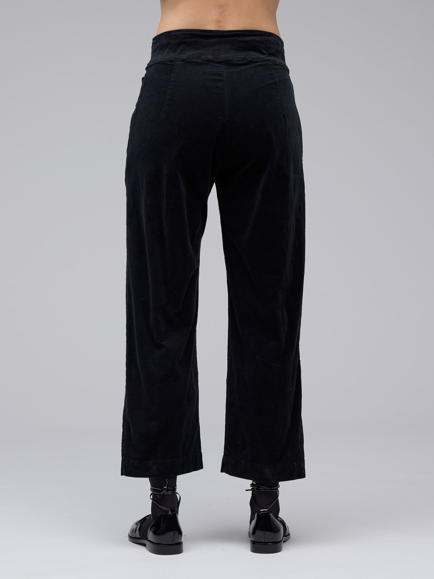 Pants--Button, Corduroy, Black  (cut loose)