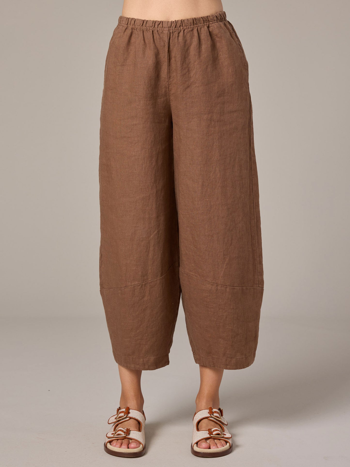 Pants--Lantern-style, Linen, "Coconut" (Cut Loose)
