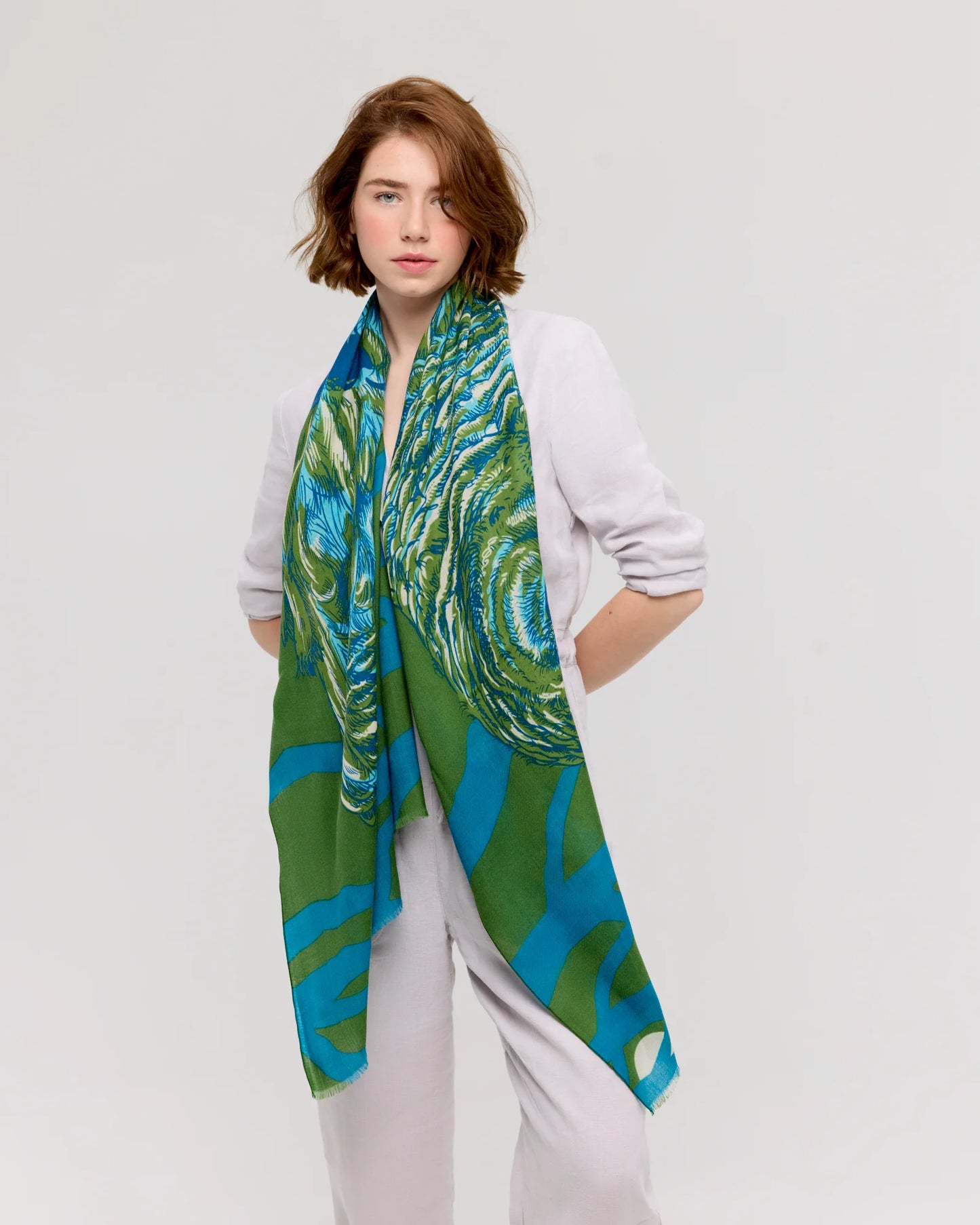 Scarf/shawl--Merino Wool, 5 Patterns (Princesee et Dragon)